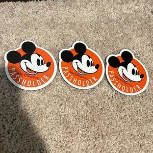 Set of 3 Disney passholder magnets